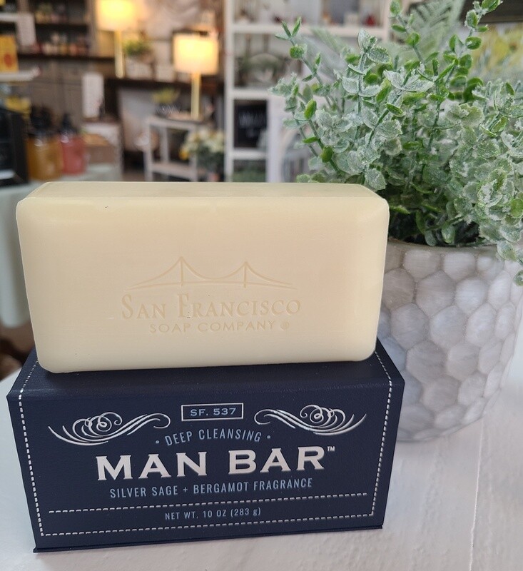 SILVER SAGE &amp; BERGAMOT MAN BAR