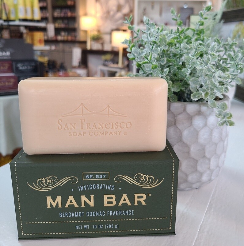 BERGAMOT AND COGNAC 10 OZ. MAN BAR