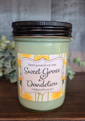 SWEET GRASS DANDELION CANDLE