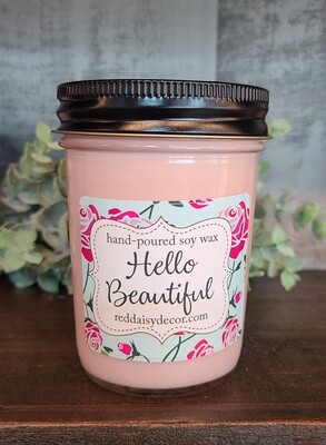 HELLO BEAUTIFUL CANDLE