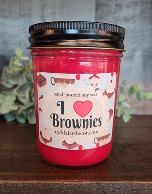 I (HEART) BROWNIES CANDLE