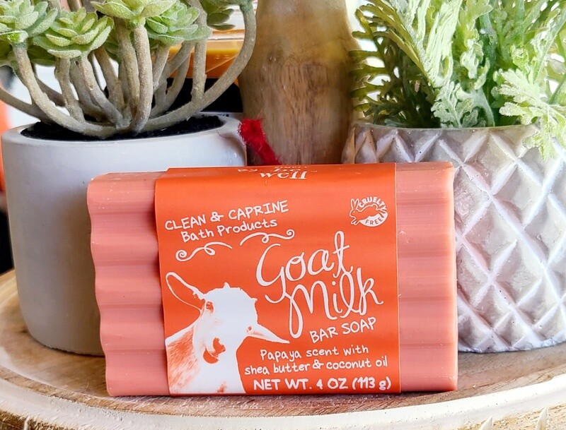 PAPAYA GOAT MILK BAR SOAP