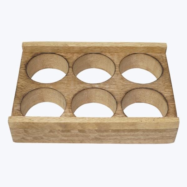 MANGO WOOD 6 EGG TRAY