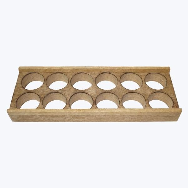 MANGO WOOD 12 EGG TRAY