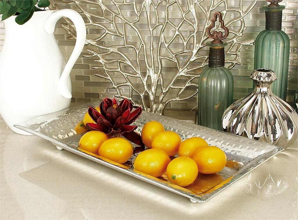 DECORATIVE ALUMINUM TRAY
