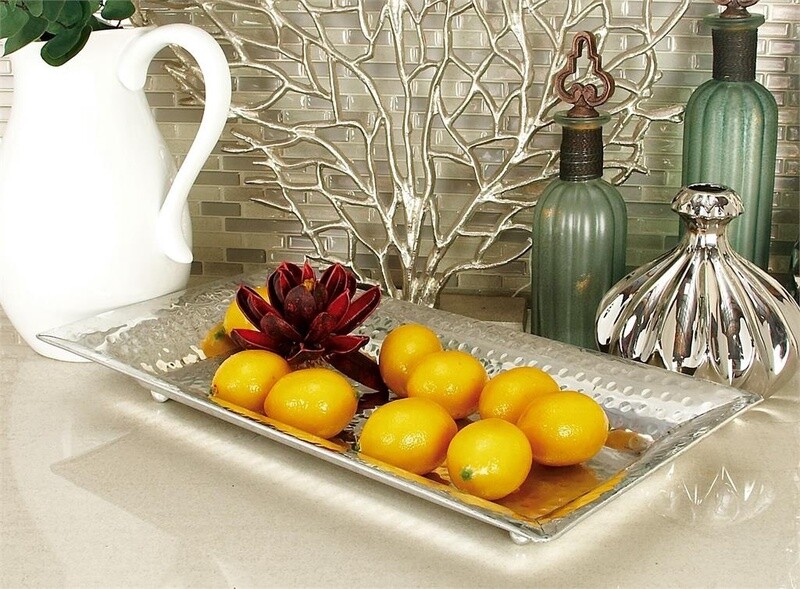 DECORATIVE ALUMINUM TRAY