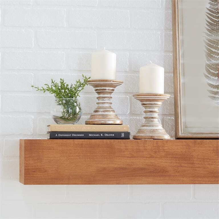 MANGO WOOD CANDLE HOLDER