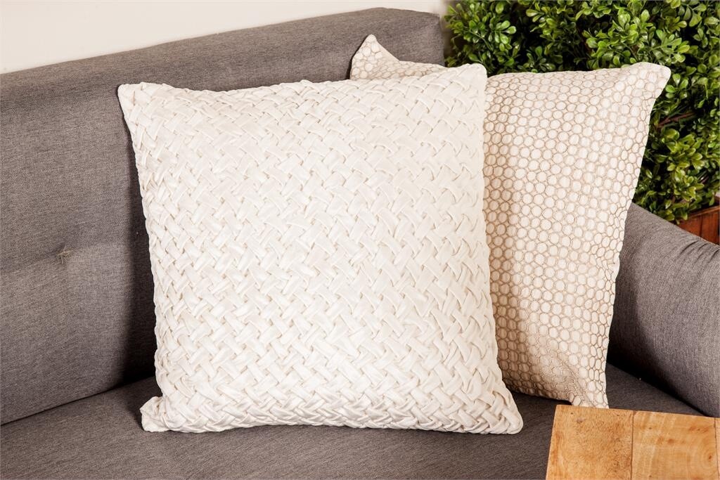 COTTON VELVET PILLOW 20&quot;W, 20&quot;H