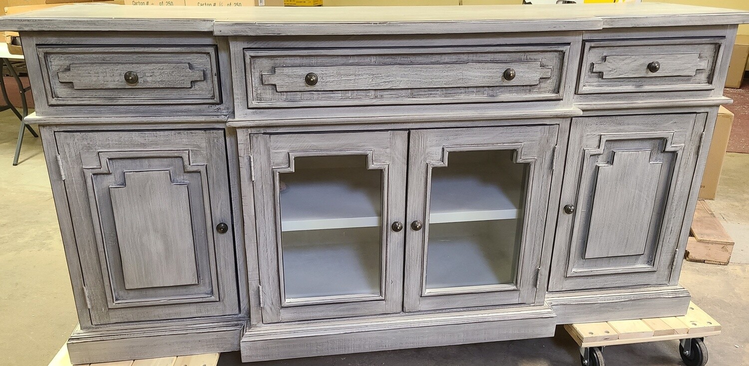LEXINGTON 72" 4 DOOR CONSOLE CASTELLO GRAY