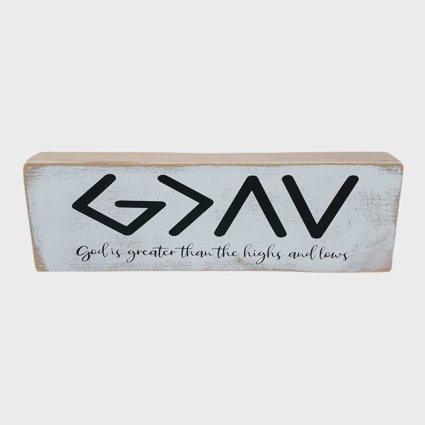 Long Farmhouse SIGN - GOD IS