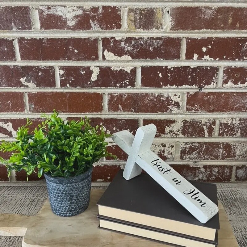 HANDMADE CROSS - TRUST IN HIM