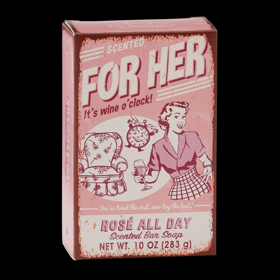 FOR HER ROSE ALL DAY 10 OZ BAR SOAP