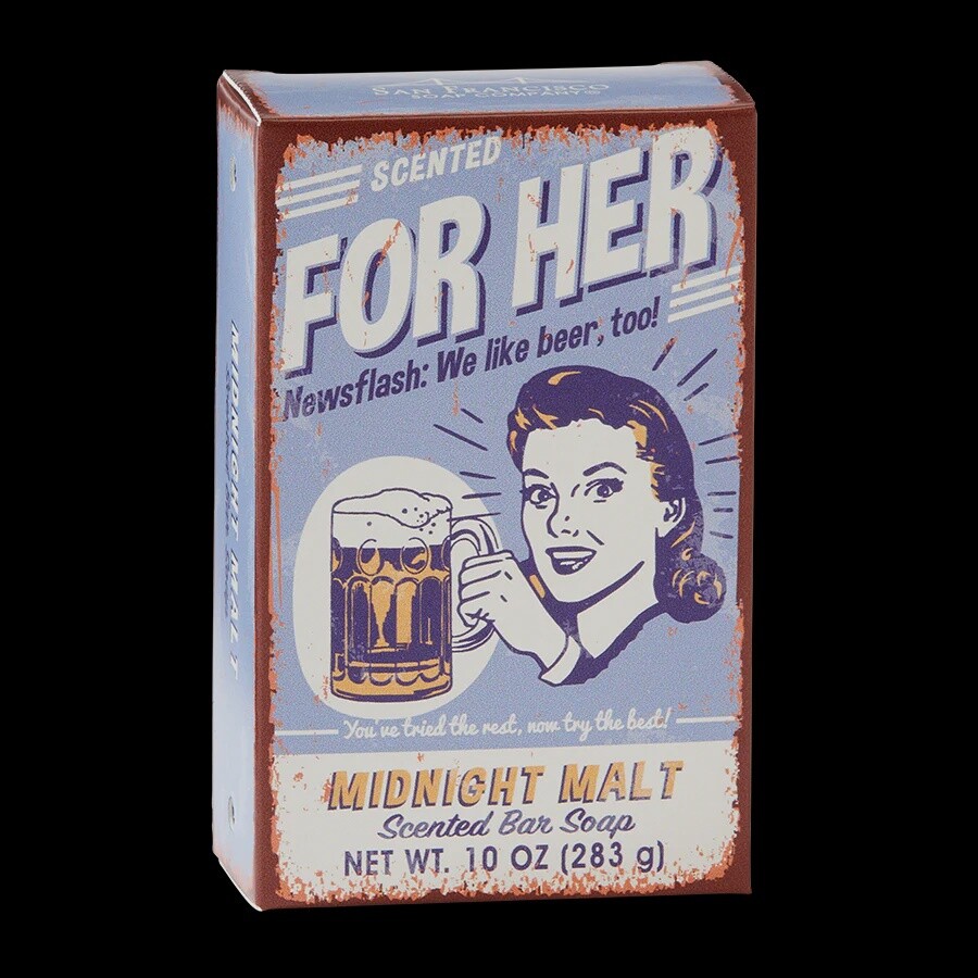 FOR HER MIDNIGHT MALT 10 OZ BAR SOAP