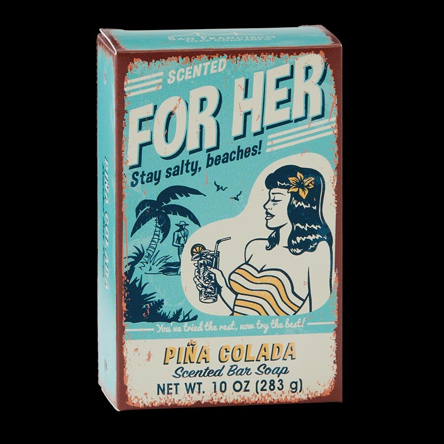FOR HER PINA COLADA 10 OZ BAR SOAP