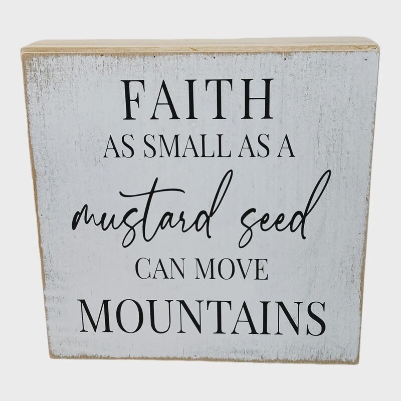 SQ FARMHOUSE SIGN - MUSTARD SEED