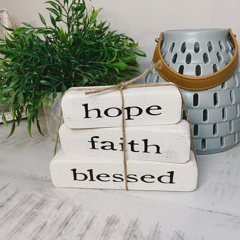 STACKS - HOPE FAITH BLESSED