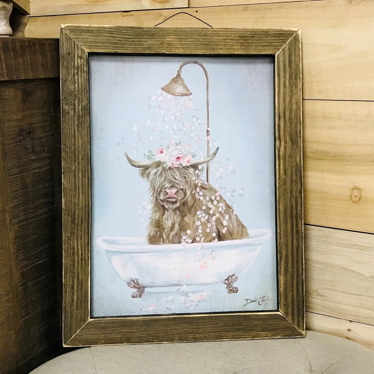 HIGHLAND FLOWER SHOWER PICTURE MADE IN USA