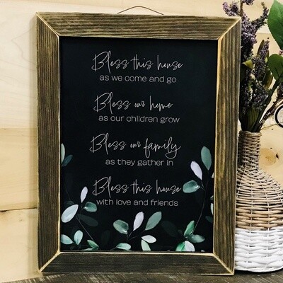 BLESS THIS HOUSE SIGN MADE IN THE USA