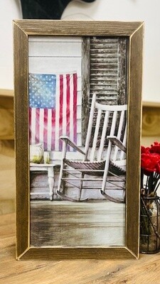 AMERICAN FLAG PORCH HANDMADE IN THE USA