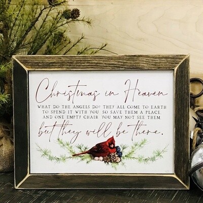 Christmas In Heaven SIGN MADE IN USA