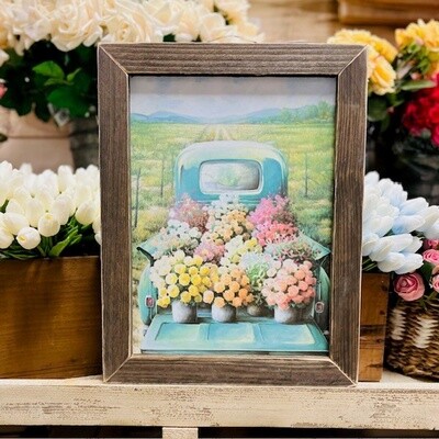 FLOWER BED AQUA TRUCK MADE IN THE USA