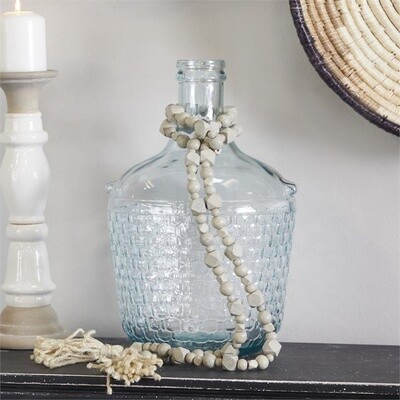 80" WOOD BEADS W/ TASSEL