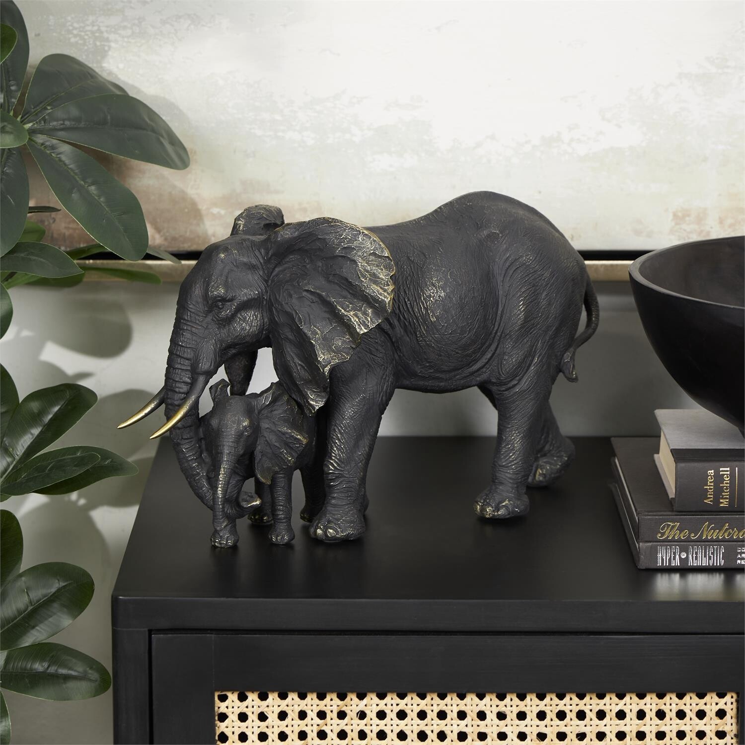 ELEPHANT MOM/BABY SCULPTURE