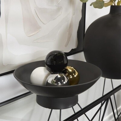 ASSORTED BLACK WHITE OR METALLIC 4" BALL