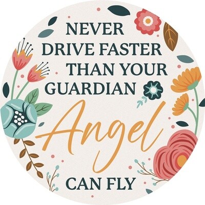 CAR COASTER ANGEL CAN FLY