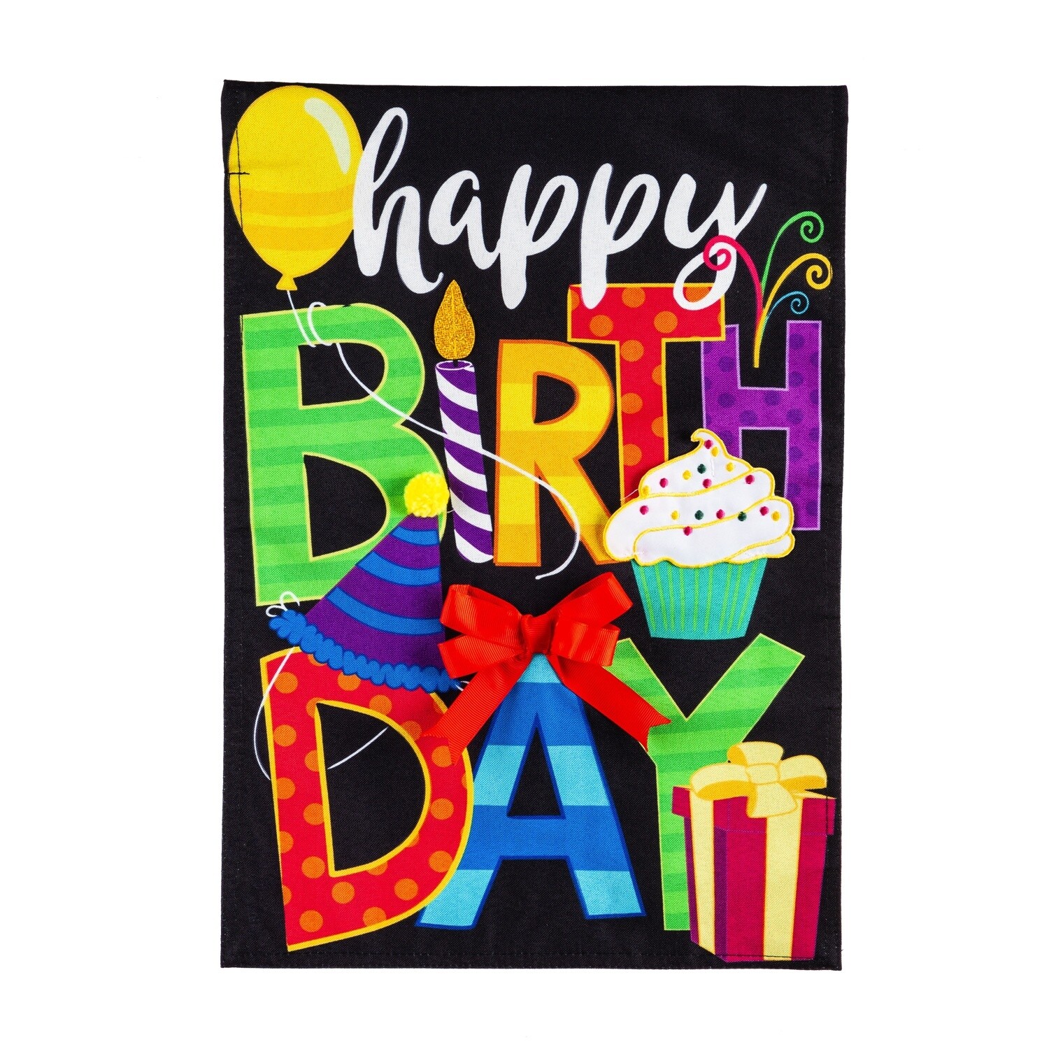 HAPPY BIRTHDAY GARDEN FLAG