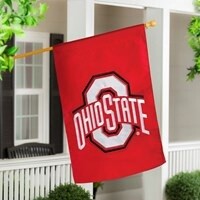 OHIO STATE APPLIQUE HOUSE FLAG