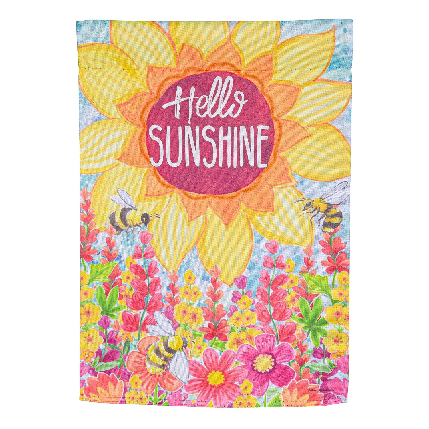 HELLO SUNSHINE GARDEN FLAG