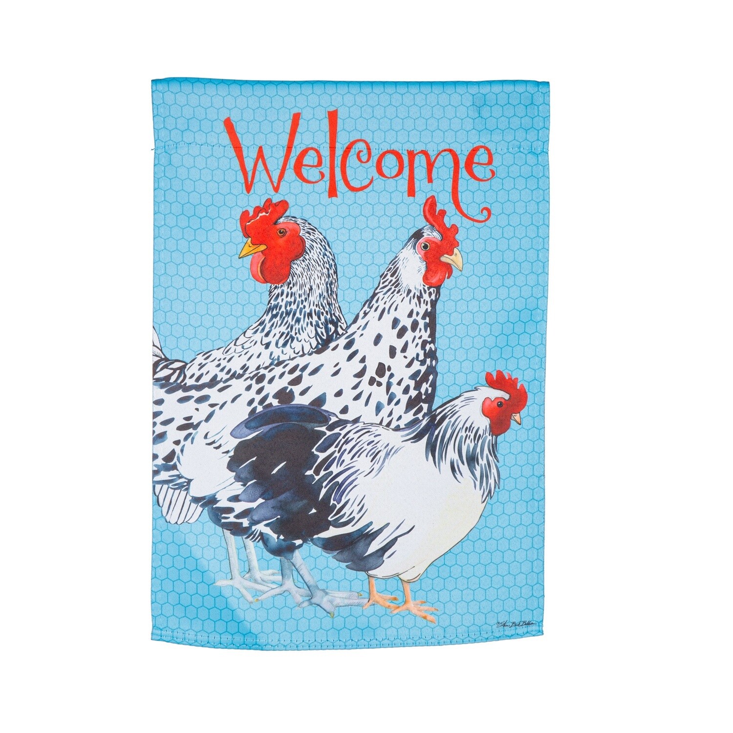 CHICKENS GARDEN FLAG