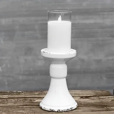 7" CERAMIC CANDLE HOLDER