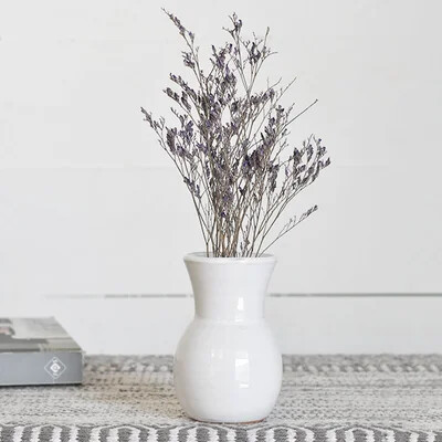 5&quot; WHITE WIDE MOUTH VASE