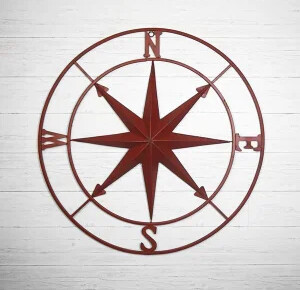 40 &quot; LARGE METAL COMPASS