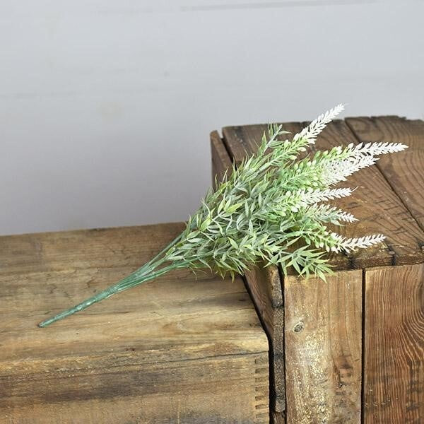 12.5&quot; LAVENDER BUSH WHITE