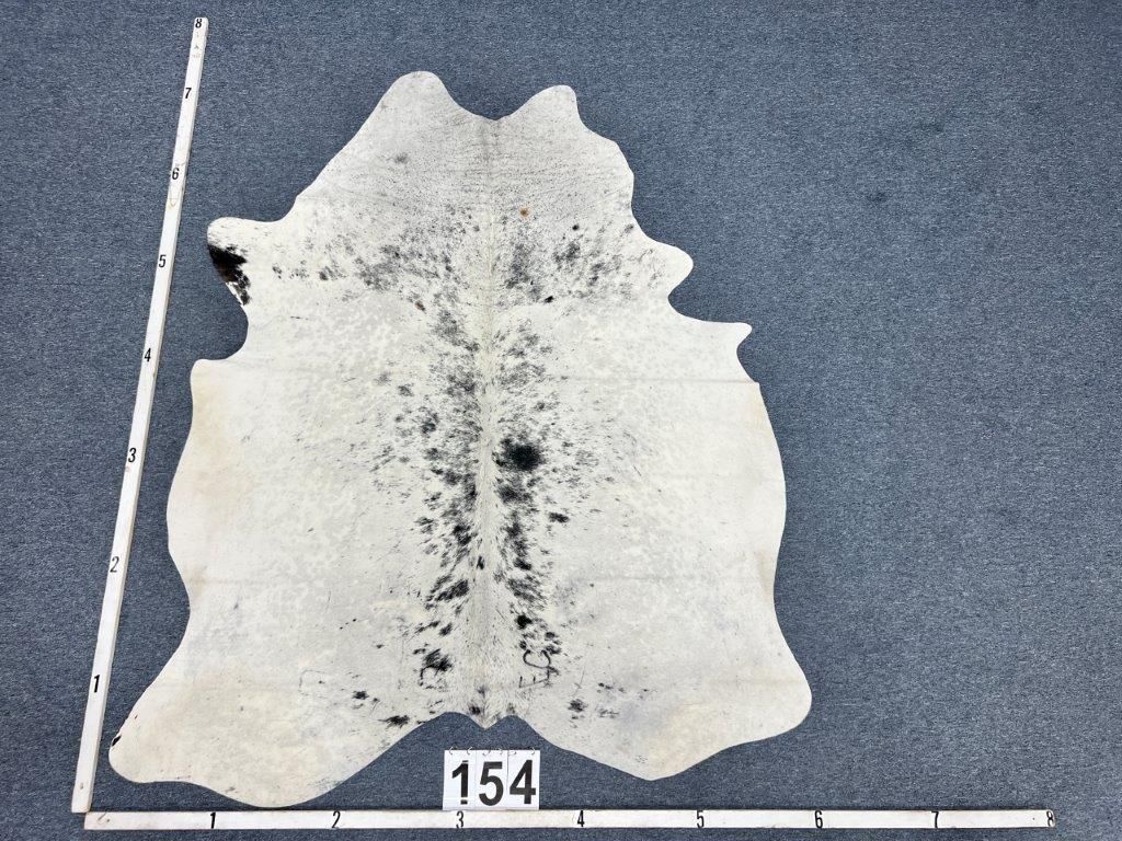 WHITE BLACK SPECKLE SP154 COWHIDE