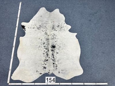 WHITE BLACK SPECKLE SP154 COWHIDE