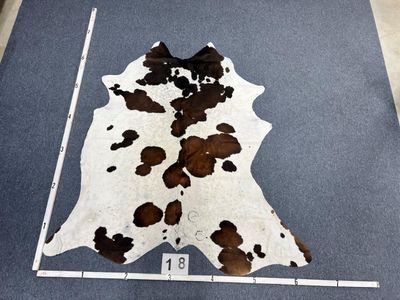 BROWN WHITE LC18 COWHIDE