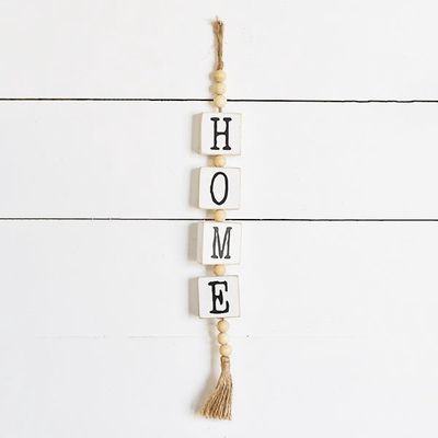 VERTICAL BLOCK HANGER WITH BEADS