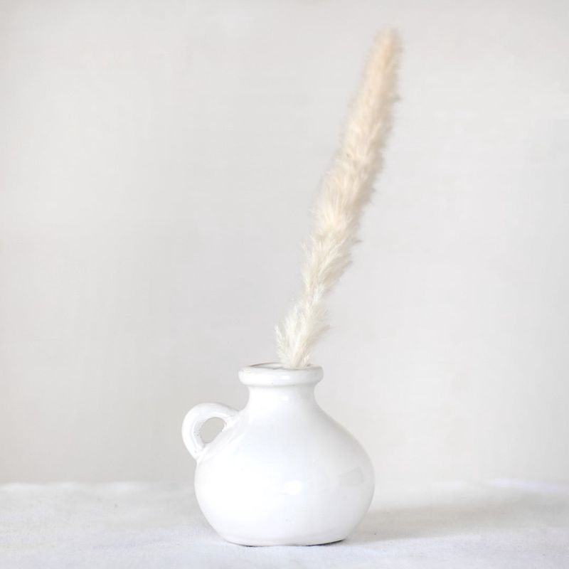 4.13&quot; WHITE VASE