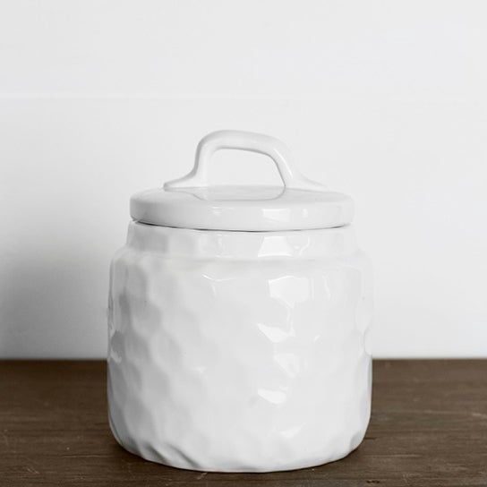 CERAMIC CANISTER WITH LID