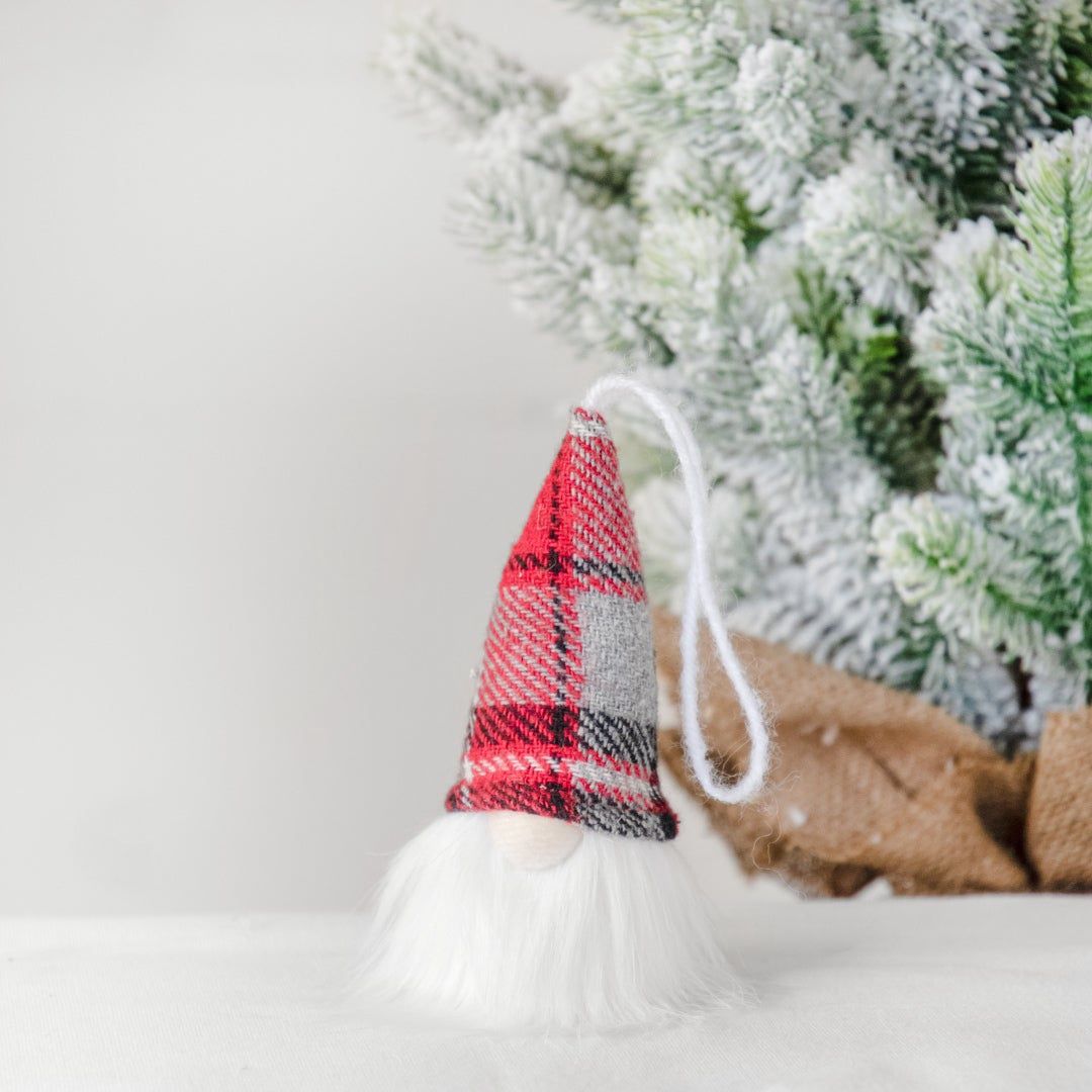 PLAID GNOME ORNAMENT