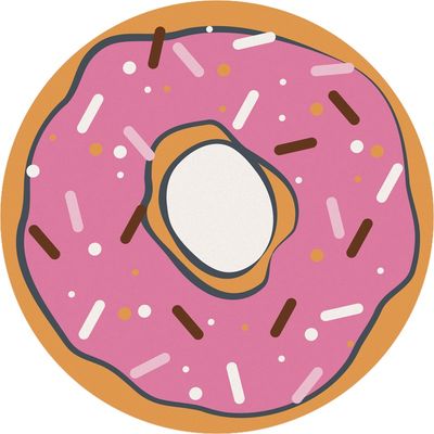 SPRINKLE DONUT CAR COASTER