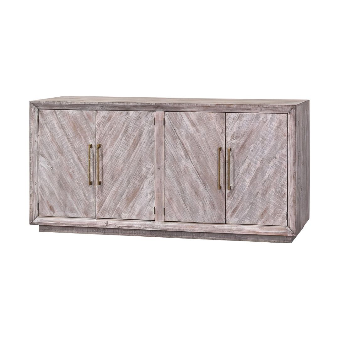 ASHBURY 4 DOOR CONSOLE FOSSIL GRAY