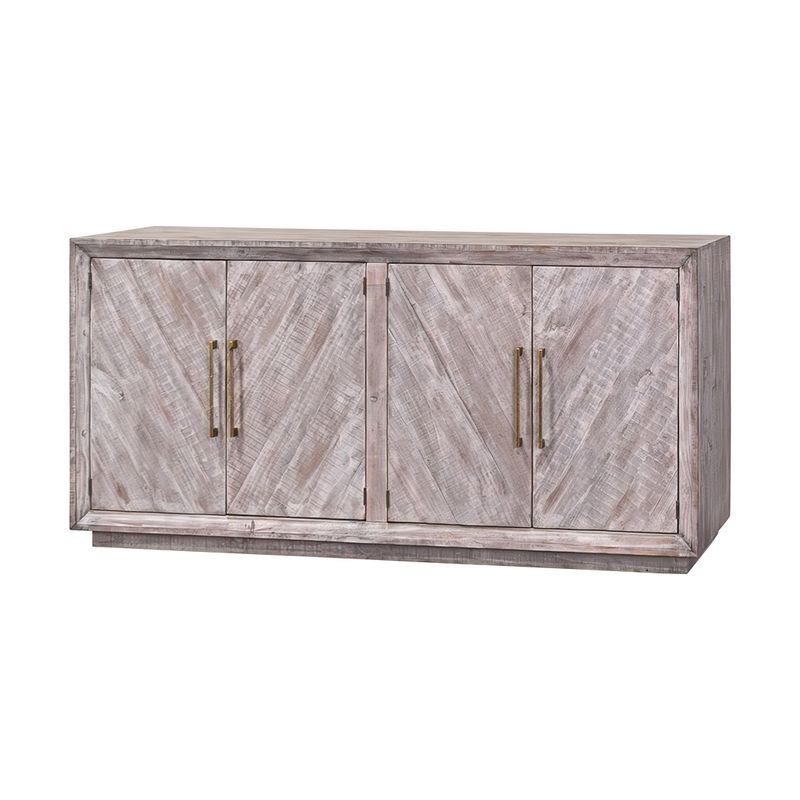 ASHBURY 4 DOOR CONSOLE FOSSIL GRAY