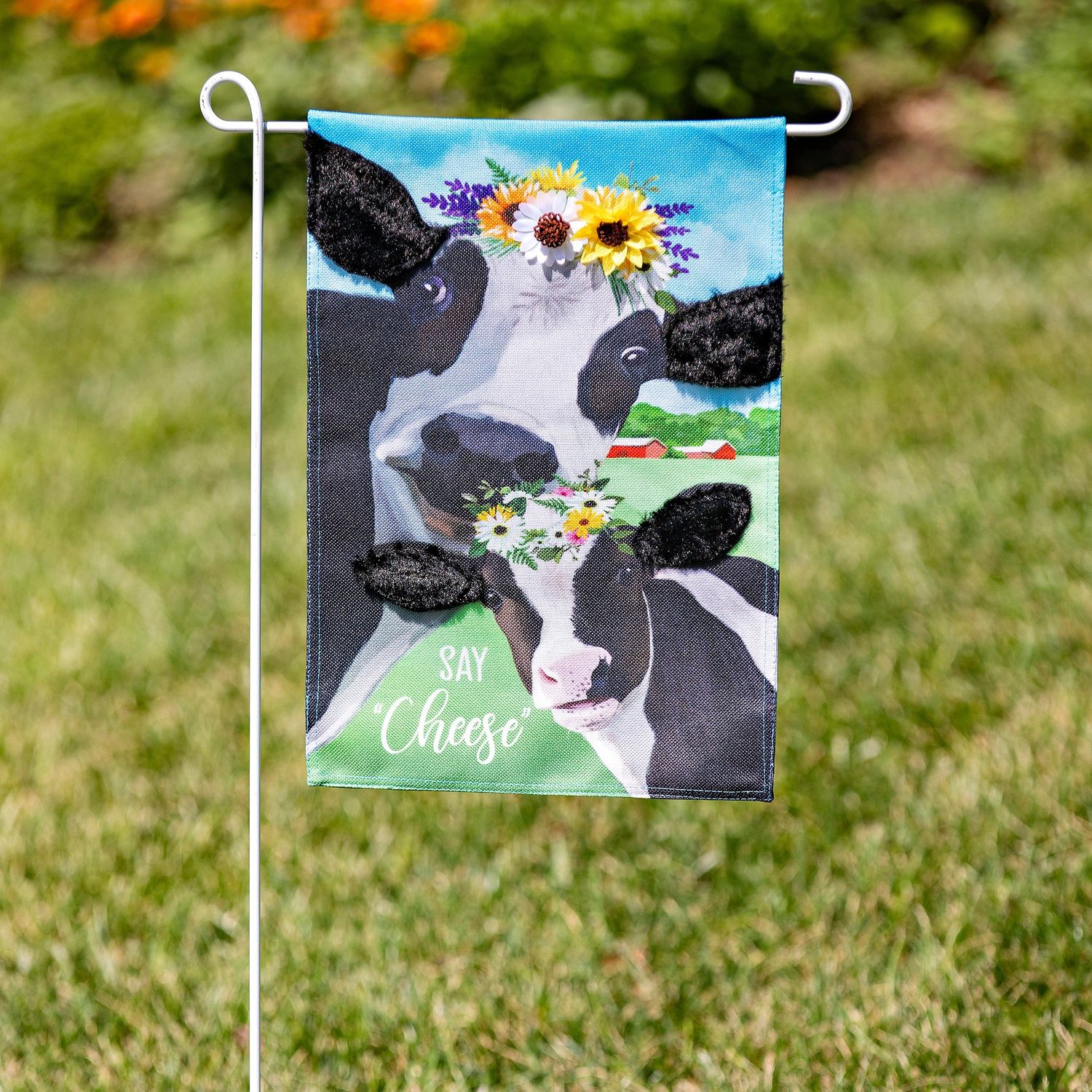 SAY CHEESE GARDEN FLAG