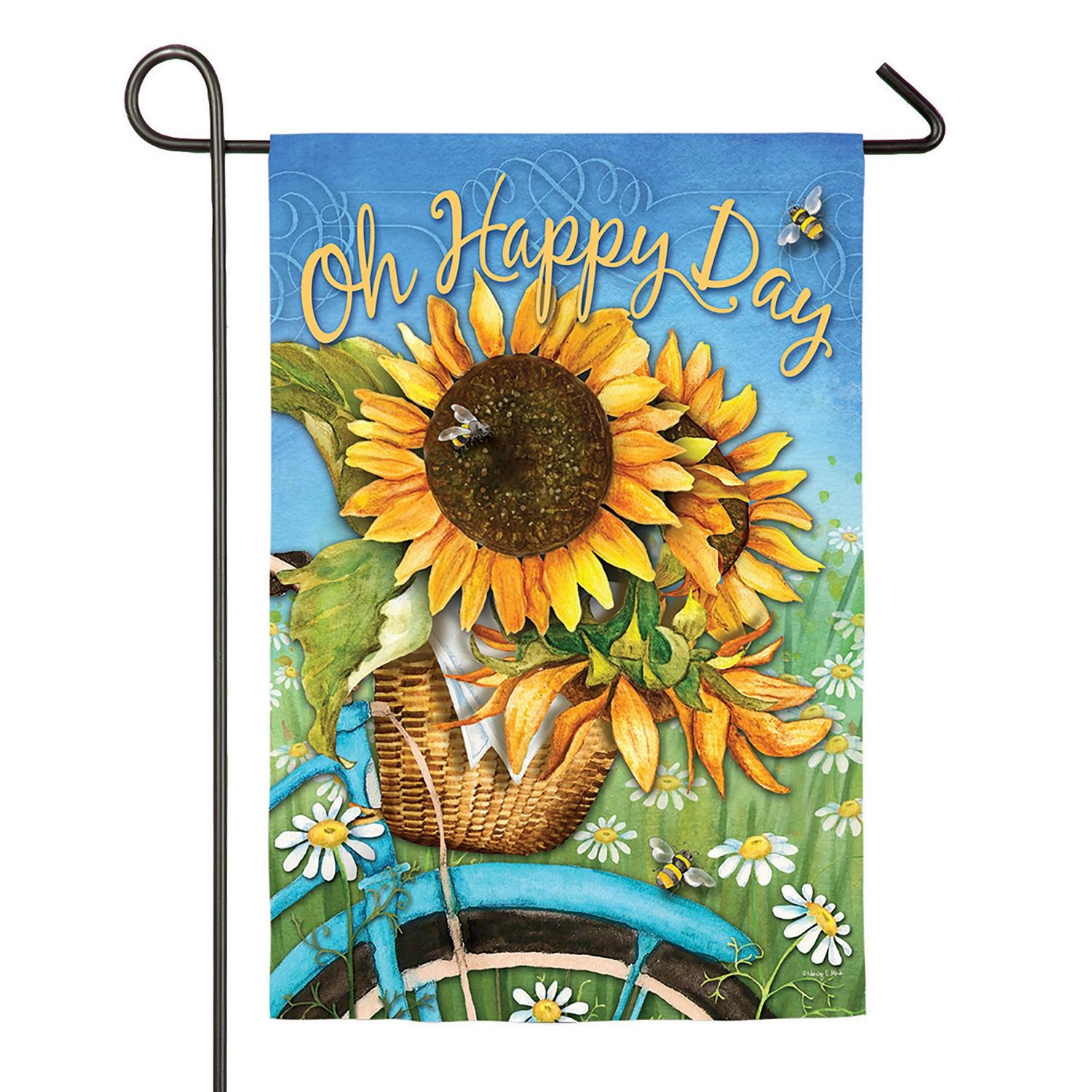 HAPPY DAY GARDEN FLAG