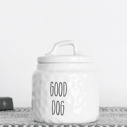 GOOD DOG CERAMIC CANISTER